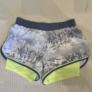 RBX Charcoal and Neon Yellow Shorts